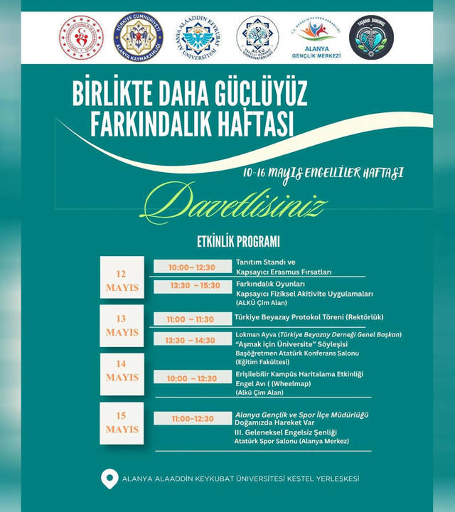 BİRLİKTE DAHA GÜÇLÜYÜZ FARKINDALIK HAFTASI 